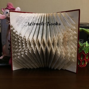 Geometrisches BUCH FOLDING MUSTER Figuren 8 (Diamanten) + Anleitung - Rhombus Buchfalten - Buch falten - Geometrisches Buch - mmf - Muster nur