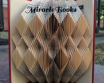 Geometric BOOK FOLDING PATTERN Figures 2 (Rhombuses) + Instructions - Rhombus Book Folding - Book Fold - Folded Book - mmf - Pattern Only