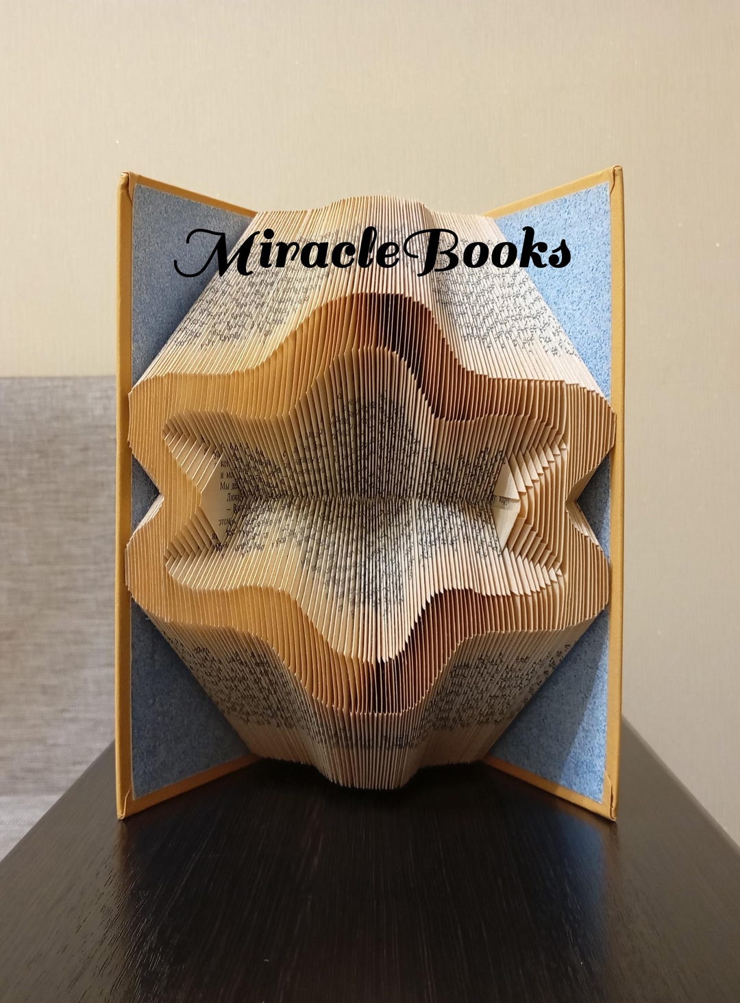Geometric Flower BOOK FOLDING PATTERN + Instructions - Abstraction Book ...