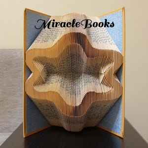 Geometric Flower BOOK FOLDING PATTERN + Instructions - Abstraction Book Folding - Book Fold - Folded Book - mmf - Pattern Only