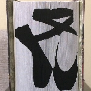 Ballet BOOK FOLDING PATTERN + Instructions - Book Fold - Folded Book - Cut and Fold - 180 Invert - Pattern Only
