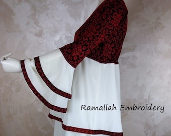 Palestinian Kaftan Thobe Thob Embroidery Bisht Tatreez