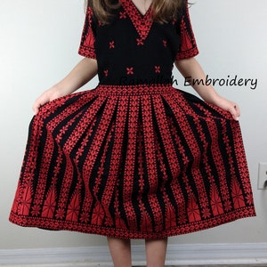 Palestinian Girls Tatreez Kids Dress Embroidery