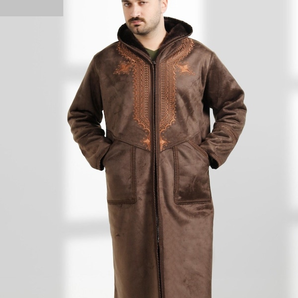 Farwa Fur Winter Coat Bisht Arabic Cloak