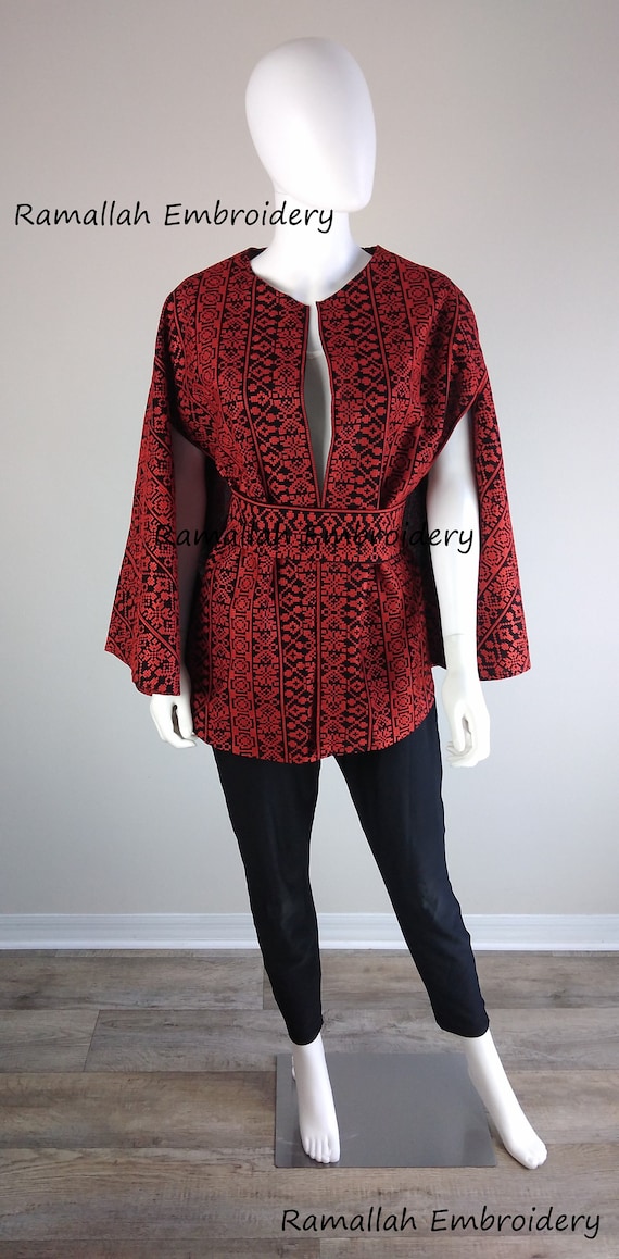 Embroidered cape jacket new arrivals