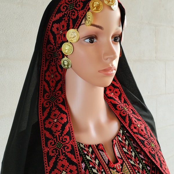 Silver Velvet Hat – Vibrant Handmade Palestinian Tatreez