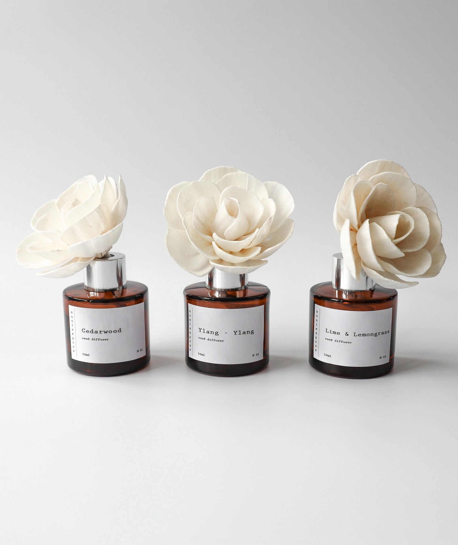 Flower Reed Diffuser Natural Reed Diffuser Home Scent Etsy