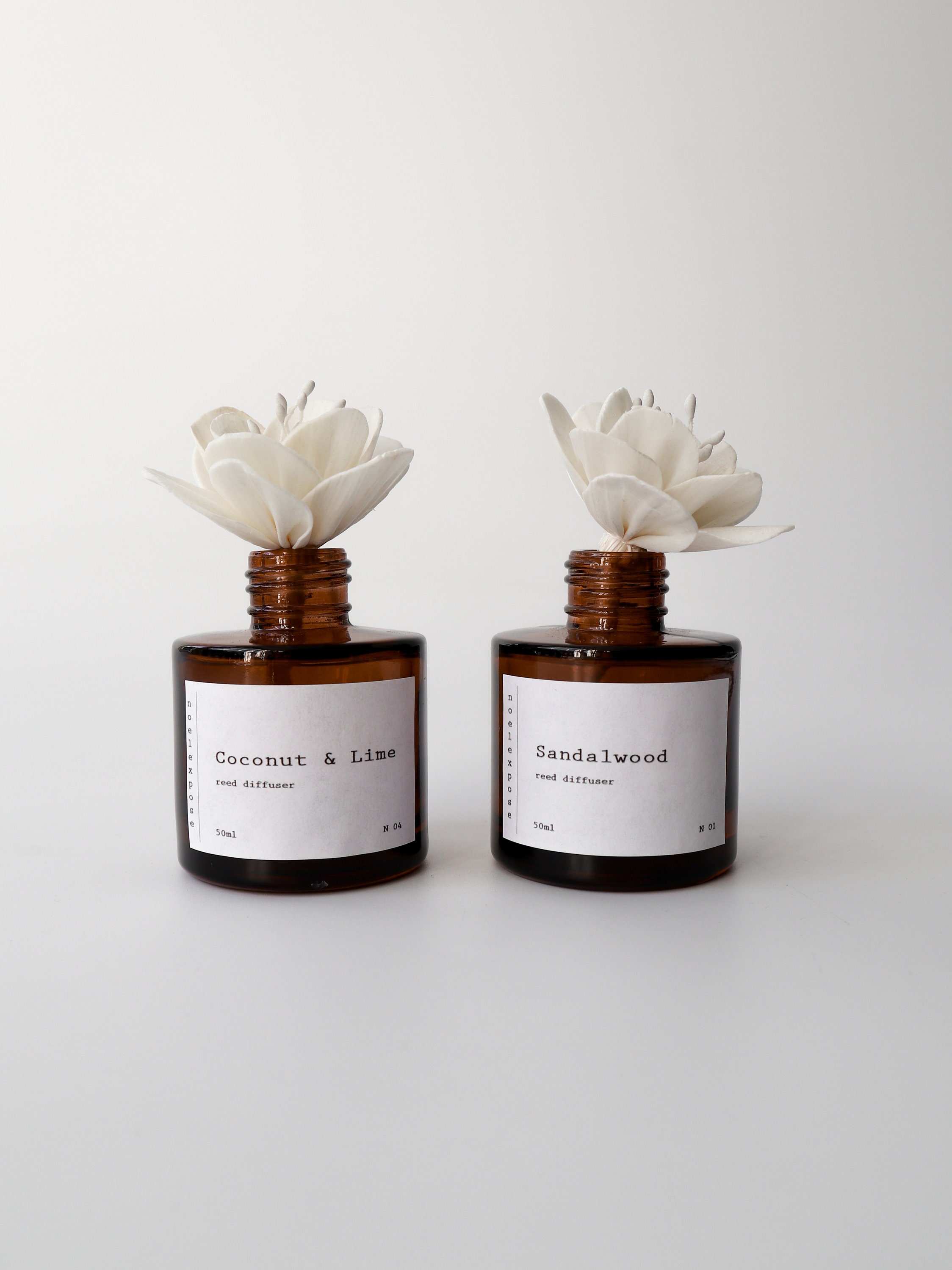 Flower Reed Diffuser Natural Reed Diffuser Home Scent Etsy