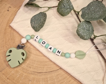 Personalized Silicone Pacifier Clip | Pacifier Clip for Baby with Personalized Name | Pacifier Hanger | Birth Gift