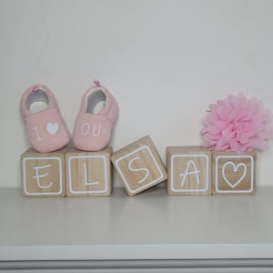 First name cubes / wooden cubes / personalized cubes / room decor / personalized / birth gift