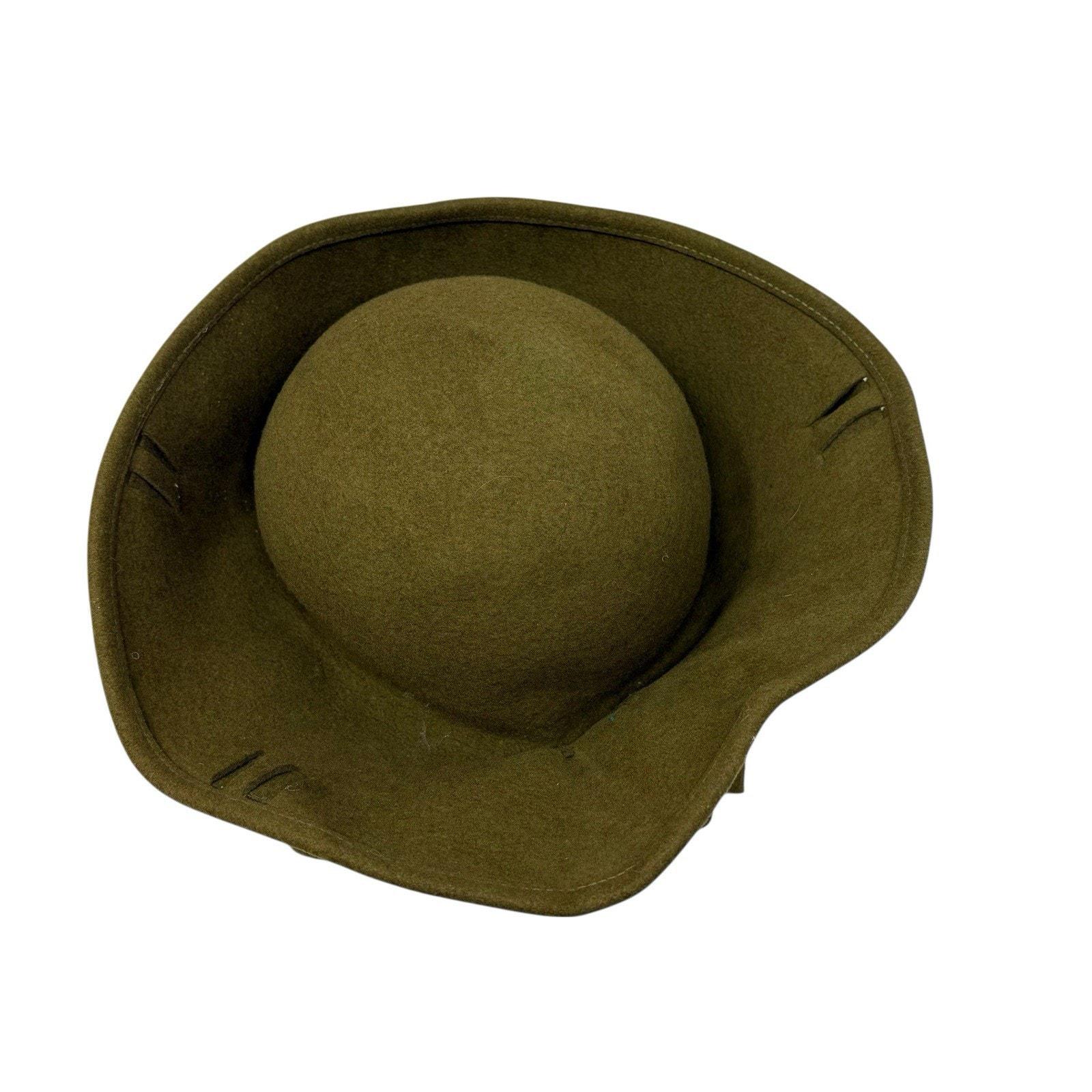 Vintage Mr. John Olive Wool Felt Studded Hat Avant Garde Art 