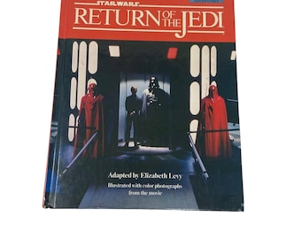 1983 Star Wars: O Retorno do Jedi Step-Up Movie Adventure Livro de capa dura