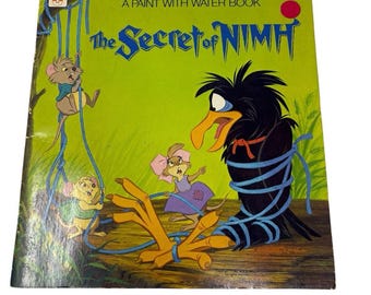 O Segredo de NIMH: Pintar com Água (livro em excelente estado, sem uso) - Whitman Publishing, 1982