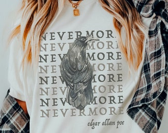 Edgar Allan Poe Poet Shirt Alt Clothing Literature Clothing Dark Academia Library Shirt Literary Shirt Bookish Shirt Whimsigoth Shirt Book