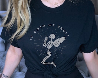 Mall Goth Goth Shirt Gothic Clothes Emo Shirt Skeleton Tee Trad Goth Clothing Mall Goth Clothing Goth Girl T Shirt Emo Clothes Alt Clothing
