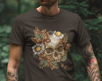 Goblincore Clothing Goblincore Shirt Skull Shirt Moth Shirt Moth T Shirt Insect Shirt Green Witch Dark Cottagecore Goth Clothes Alt Clothing
