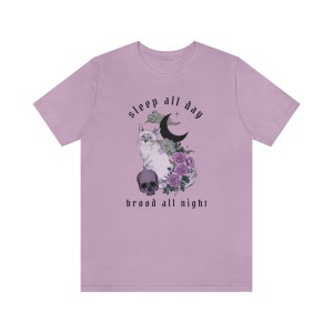 Pastel Goth Clothing Cat Shirt Homebody Shirt Alt Clothing Gothic Clothes Emo Clothes Mall Goth Eboy Clothing E Girl Clothing Pastel Goth Lilac