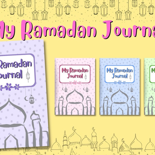Ramadan Journal for kids, Ramadan activities, Islamic worksheet, Ramadan Diary, Ramadan reflection, Month of Ramadan Planner