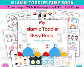 Islamitisch drukboek voor peuters, leermap met islamitisch thema, Ramadan-activiteiten