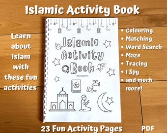 Islamic Activity Book, Ramadan Worksheets, Learn About Islam, Islamic Colouring Book, Islamic Busy Book