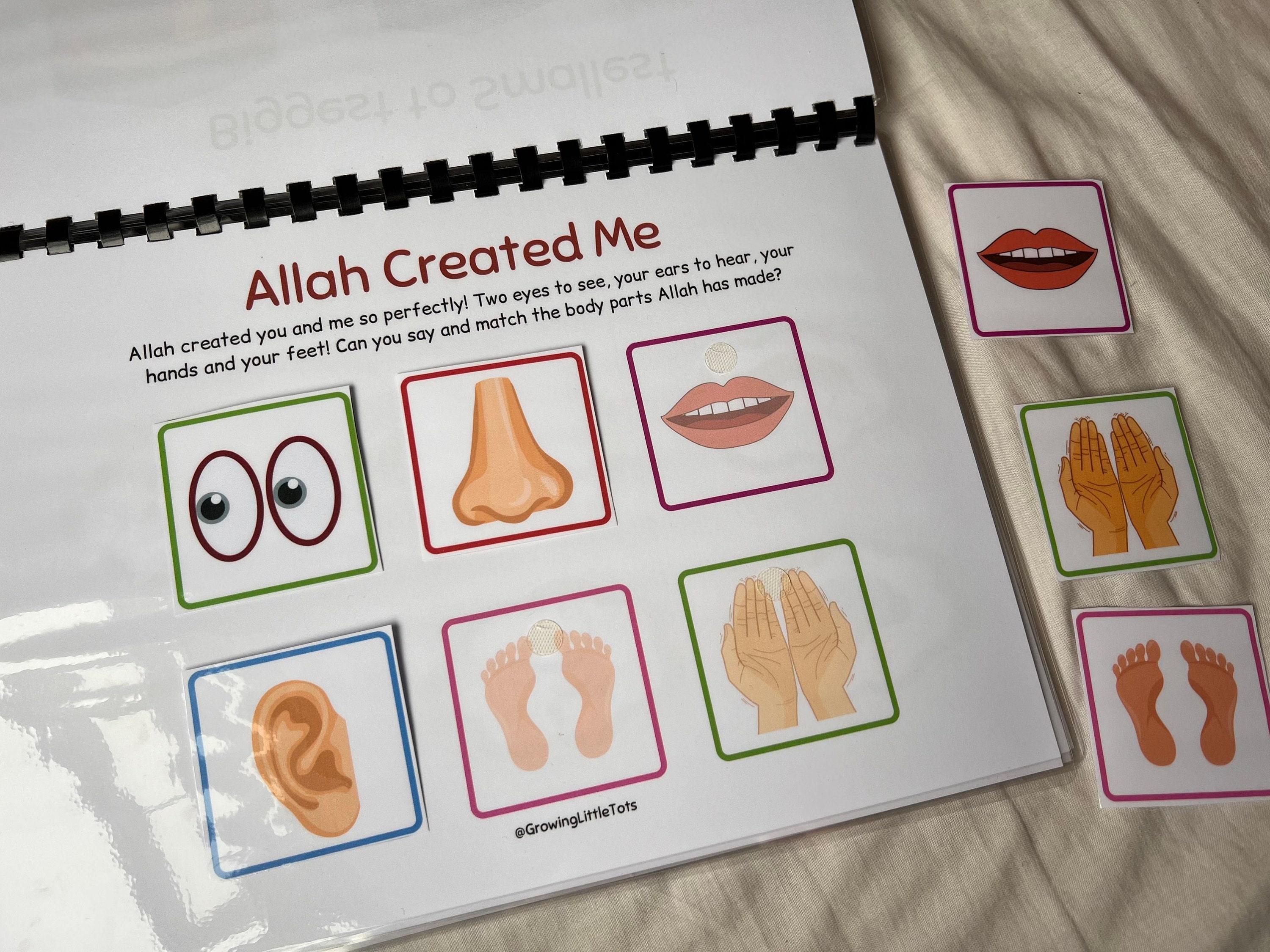 Islamic Toddler Busy Book Islamic Themed Learning Binder - Etsy