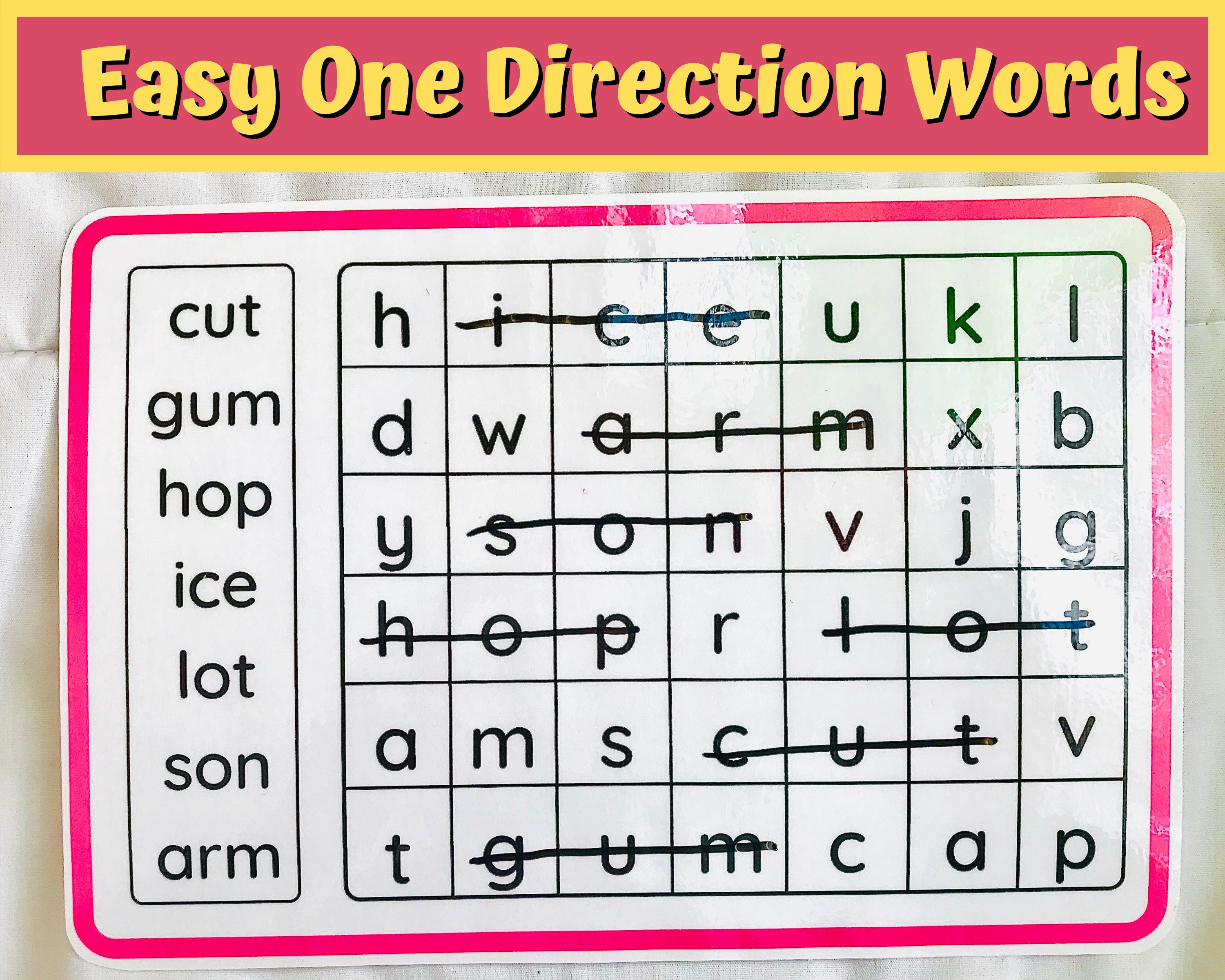 preschool word search sight words homeschool busy bag etsy