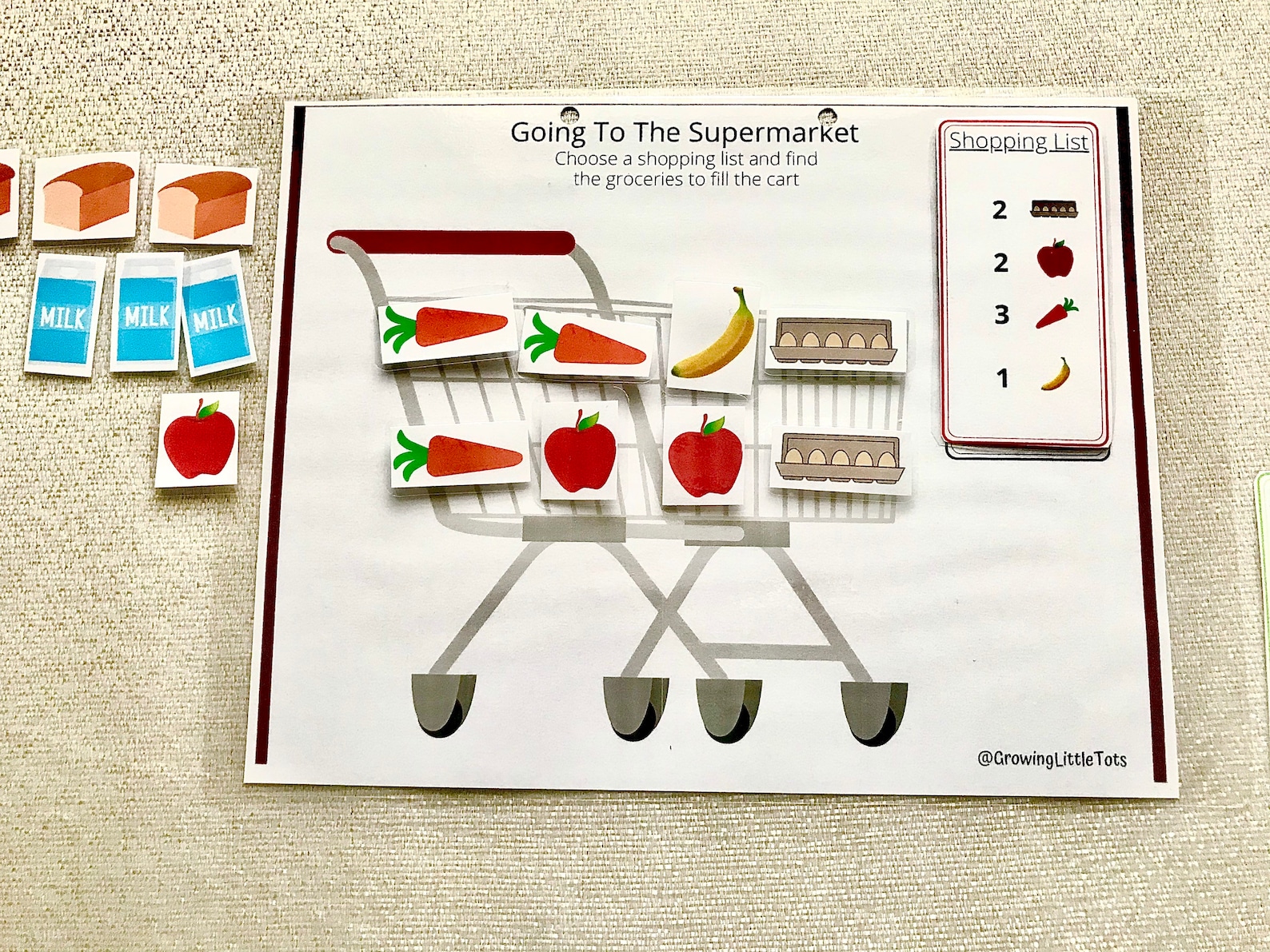 Supermarket Activity Preschool Activity Sheet Etsy UK