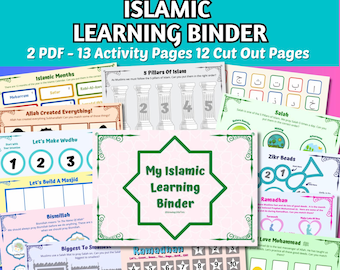 Islamic Busy Book, Islamic Learning Binder, Ramadan Activities, Islamic Worksheets, Homeschool, Preschool Binder, Ramadan Busy Book