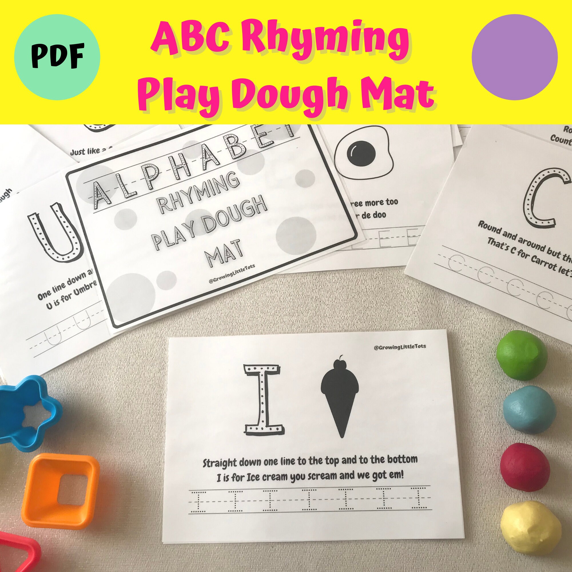 Alphabet Play Dough Mats, Playdoh Mats, Printable Play Dough Mats, Tracing  Mats, Letter Formation, Homeschool Activities for Pre-k and K 