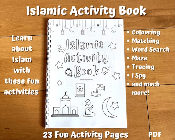 islamic activity book ramadan worksheets learn about islam etsy