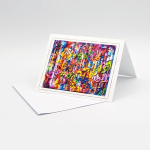 Judaica Greeting Cards 4, original Jewish art, greeting card & envelope for wedding, shower, engagement, bris, bar mitzvah and And any event