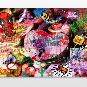 Key To Love, Love Art, Pop Art, Plexiglas art, Canvas Art, Colourful Art, Happy Art, Inspirational, Motivational, unique Art, Beautiful Art image 3