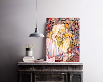 Or Zarua Latzadik, Baba sali art, Judaica wall art, plexiglass art, canvas wall art, Original jewish art. Tzadikim art.