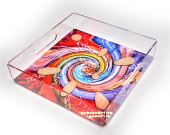 Plexiglass Matzah Trays for passover, Holiday decor, Matzah platter, Passover accessories, original