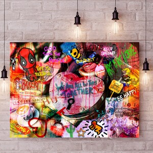 Key To Love, Love Art, Pop Art, Plexiglas art, Canvas Art, Colourful Art, Happy Art, Inspirational, Motivational, unique Art, Beautiful Art image 1