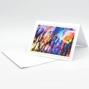 Judaica Greeting Cards 2, original Jewish art, greeting card & envelope for wedding, shower, engagement, bris, bar mitzvah and And any event