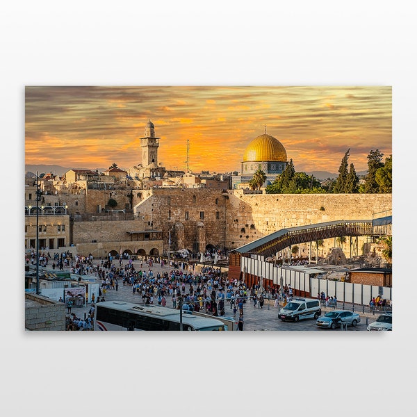 Jerusalem Photography, Kotel, western wall, Israel, Original photography, Fine Art print, Plexiglass and canvas