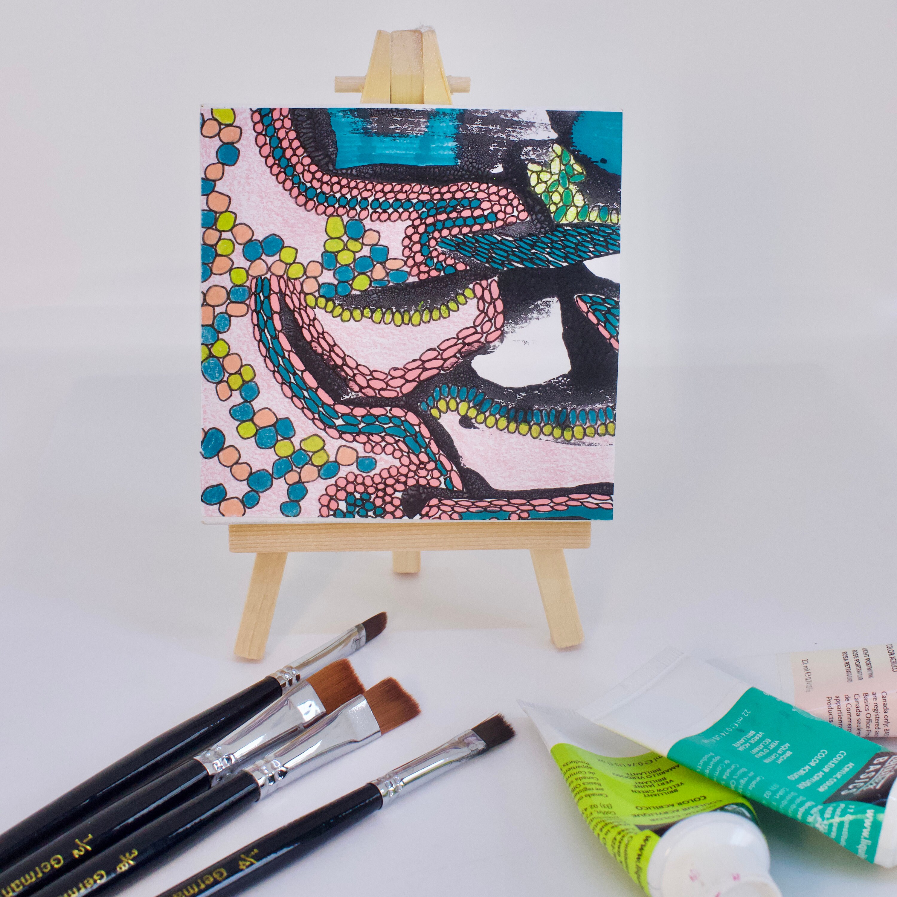 MINI GALLERY SERIES Original Mixed Media Drawing with Mini Etsy