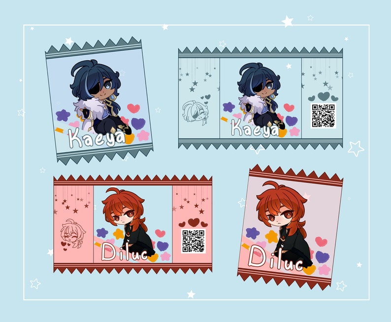 Genshin Impact Candy Charms Etsy