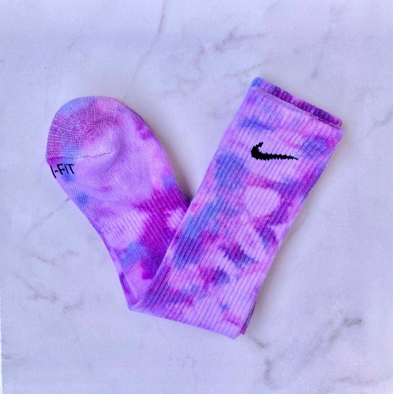 New Tie Dye Nike Crew Socks Custom Tie Dye Nike Socks Etsy