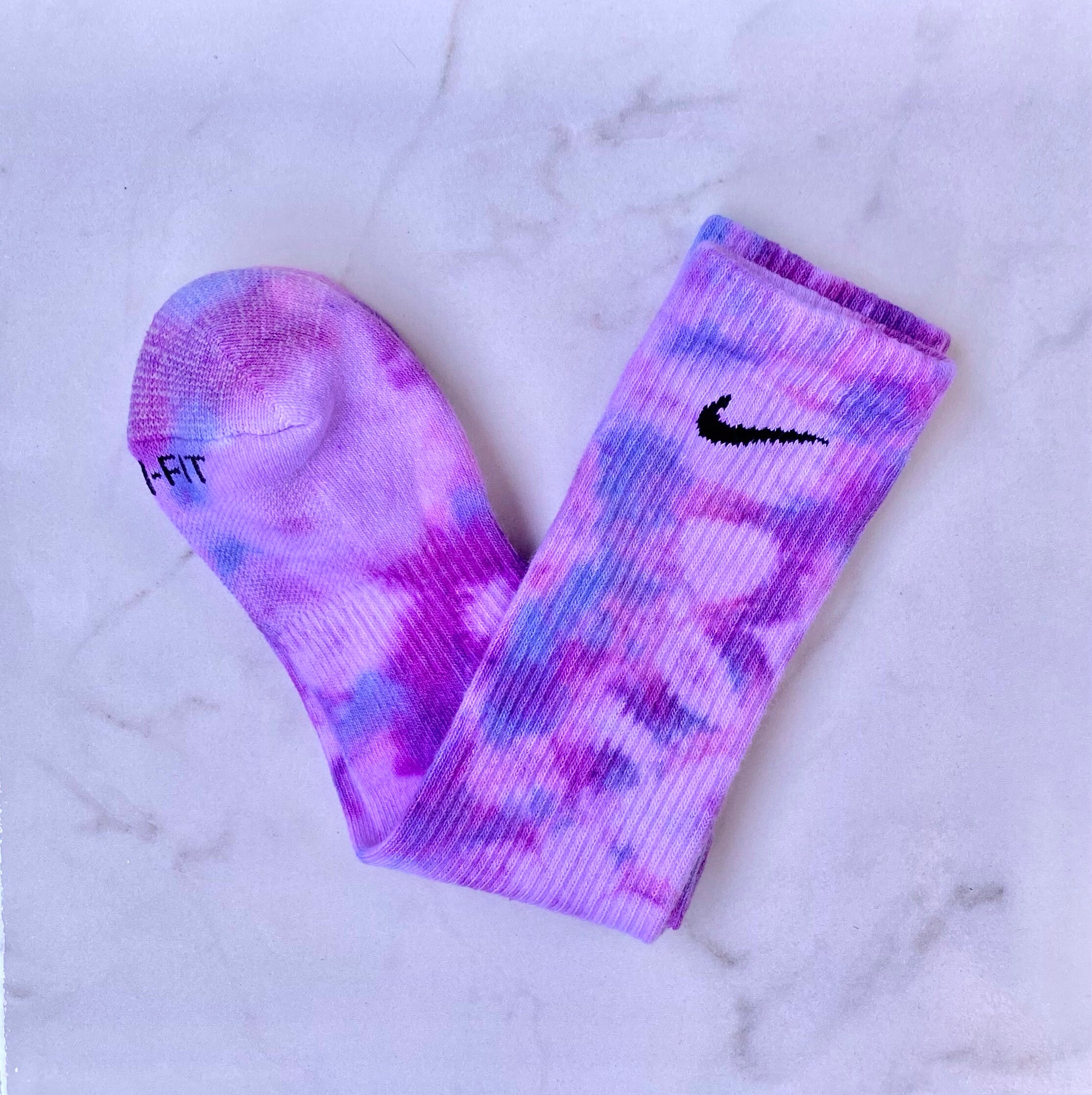 New Tie Dye Nike Crew Socks Custom Tie Dye Nike Socks Etsy