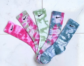 NEW Tie-dye Nike Socks in Multiple Colors Custom Tie-dye - Etsy