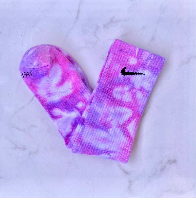 New Tie Dye Nike Crew Socks Custom Tie Dye Nike Socks Etsy