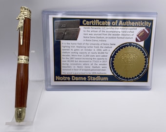 Notre Dame Stadium Football Twist Pen