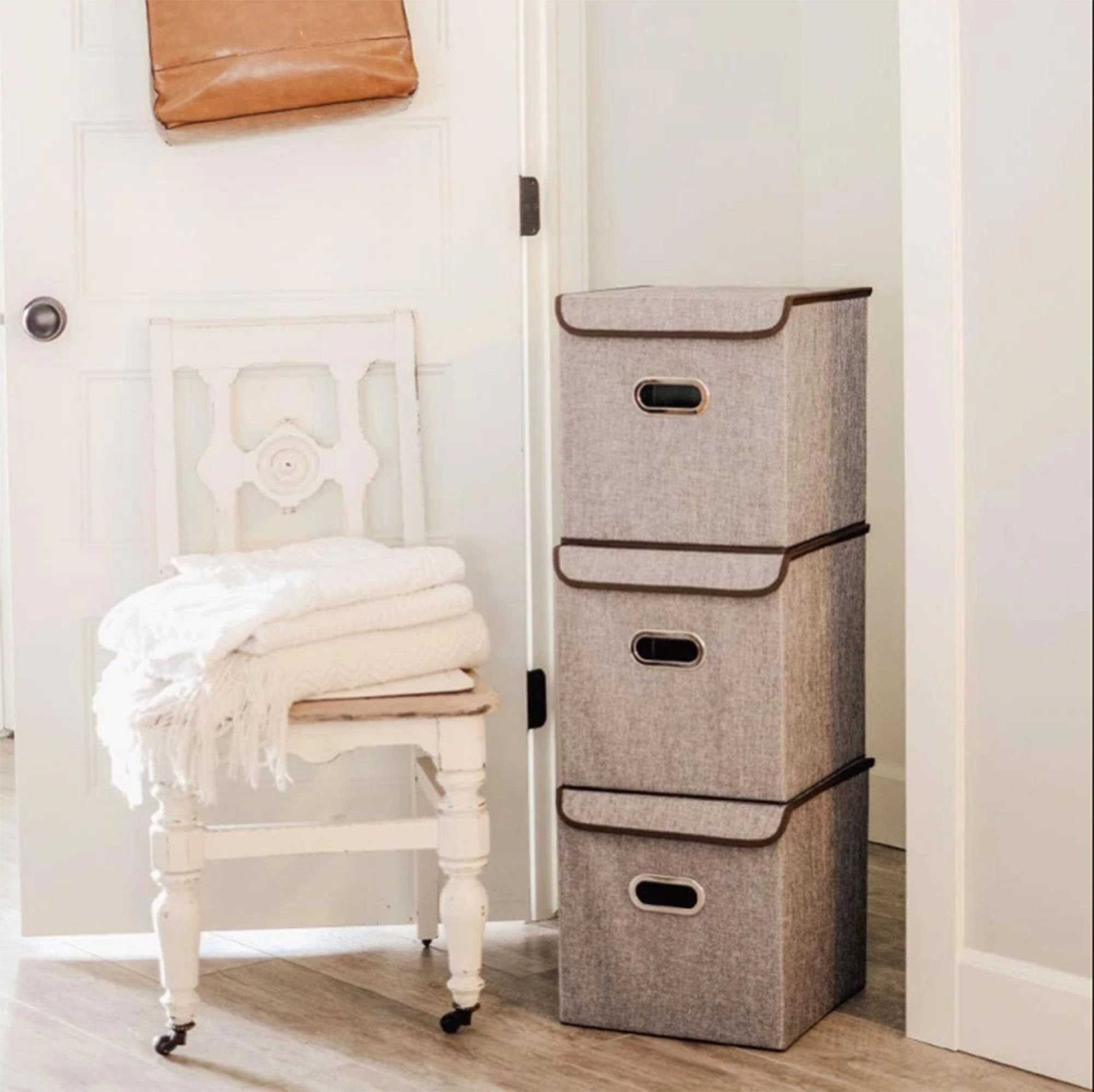 Closet Organizer Folding Cotton Linen Clothing Storage Box Etsy