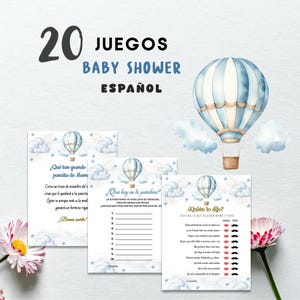 Juegos para baby shower /Game for baby shower Spanish /Baby shower / 20 juegos para baby shower instantánea descarga