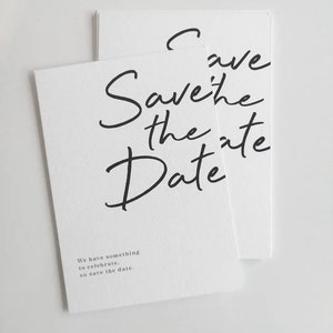 Save the date card