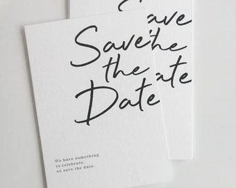 Save the date card