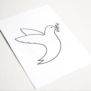 Friedenstaube Postkarte