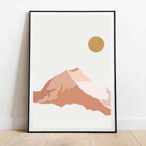 Mountain poster digital - DINA4, DINA3, DINA2